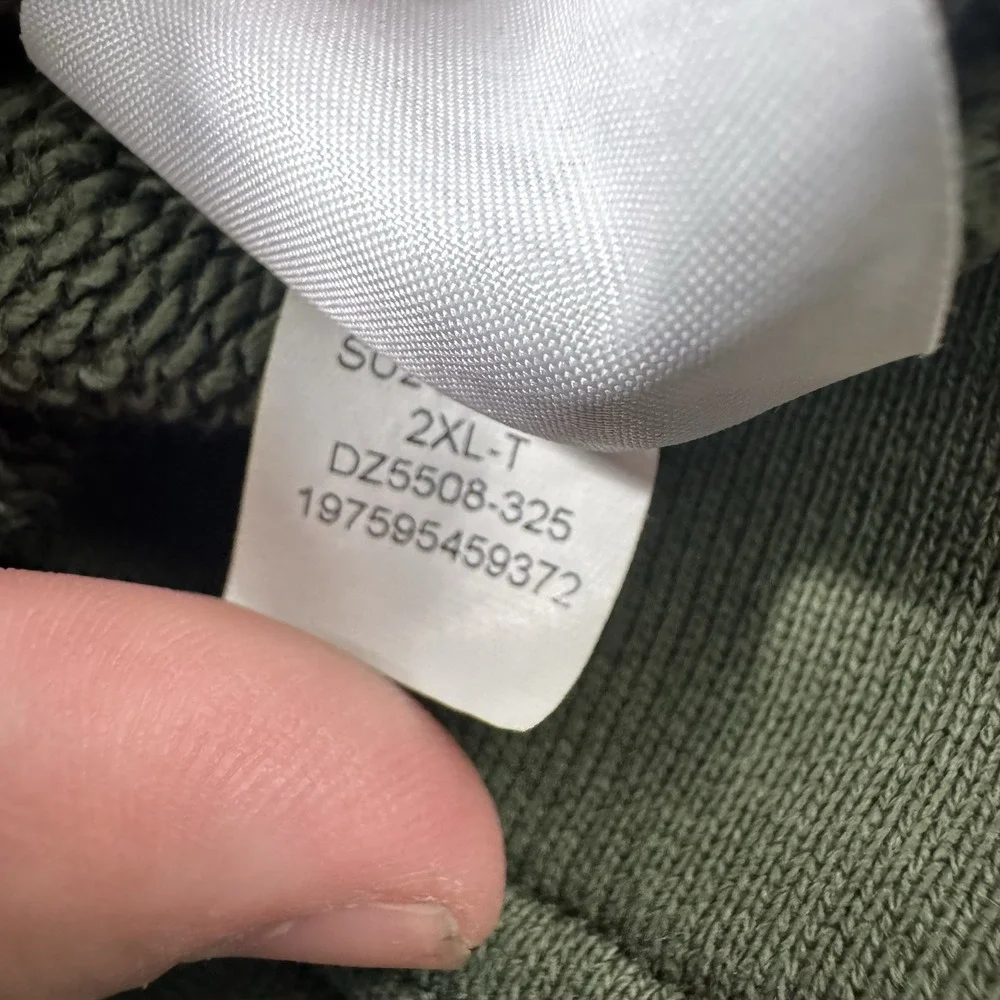 Air Jordan X Travis Scott Fleece Pants Sweatpants Size 2XL XXL Cactus Jack Green